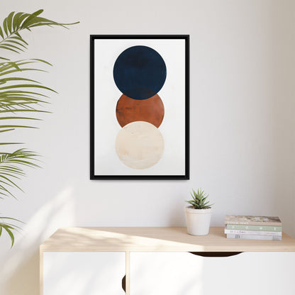 Textured Rounds Framed