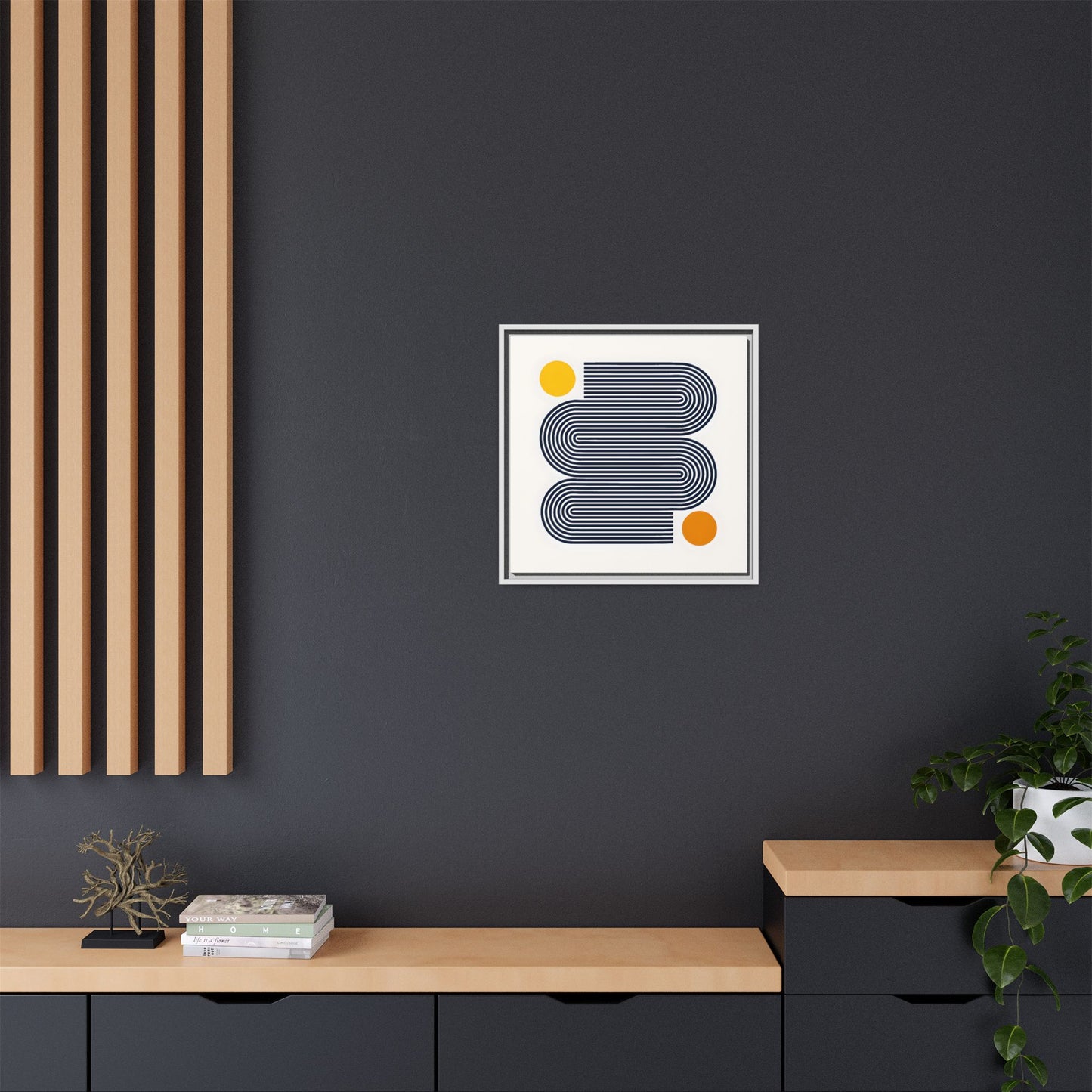 Orange Calm Framed