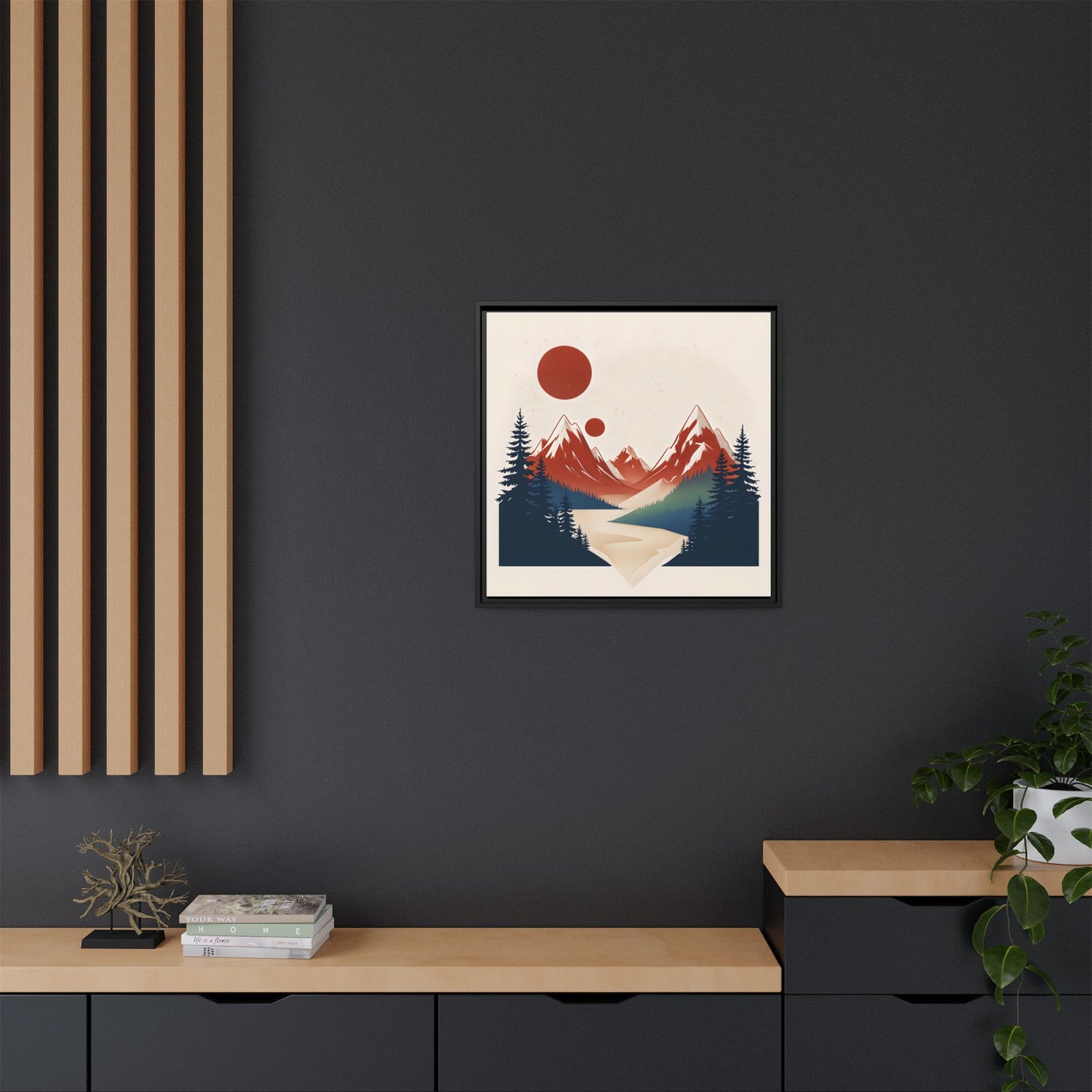 Red Mountain Serenity Framed