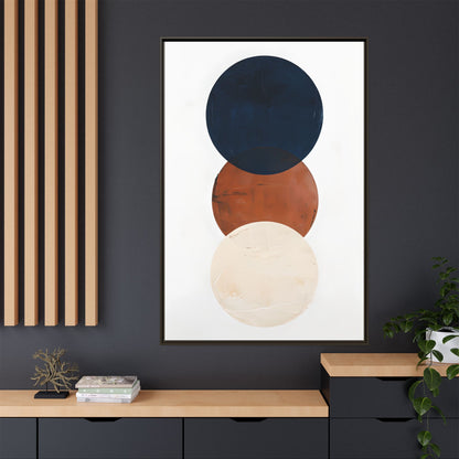 Textured Rounds Framed